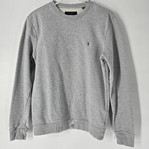 AllSaints Grey Raven Crew Neck Sweater Size S